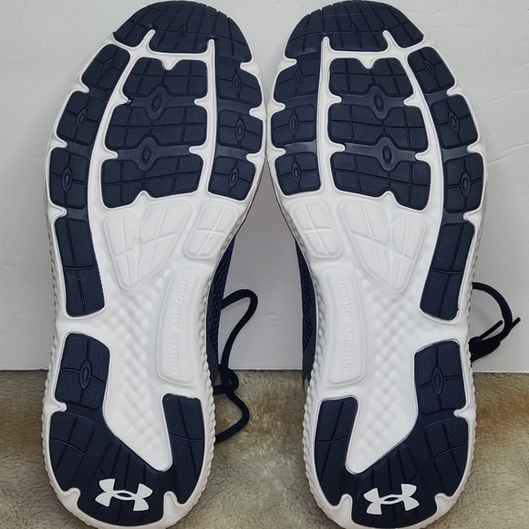 Under Armour Charged Rogue 3 Running Shoes Navy 3024877-401 Men Size 10